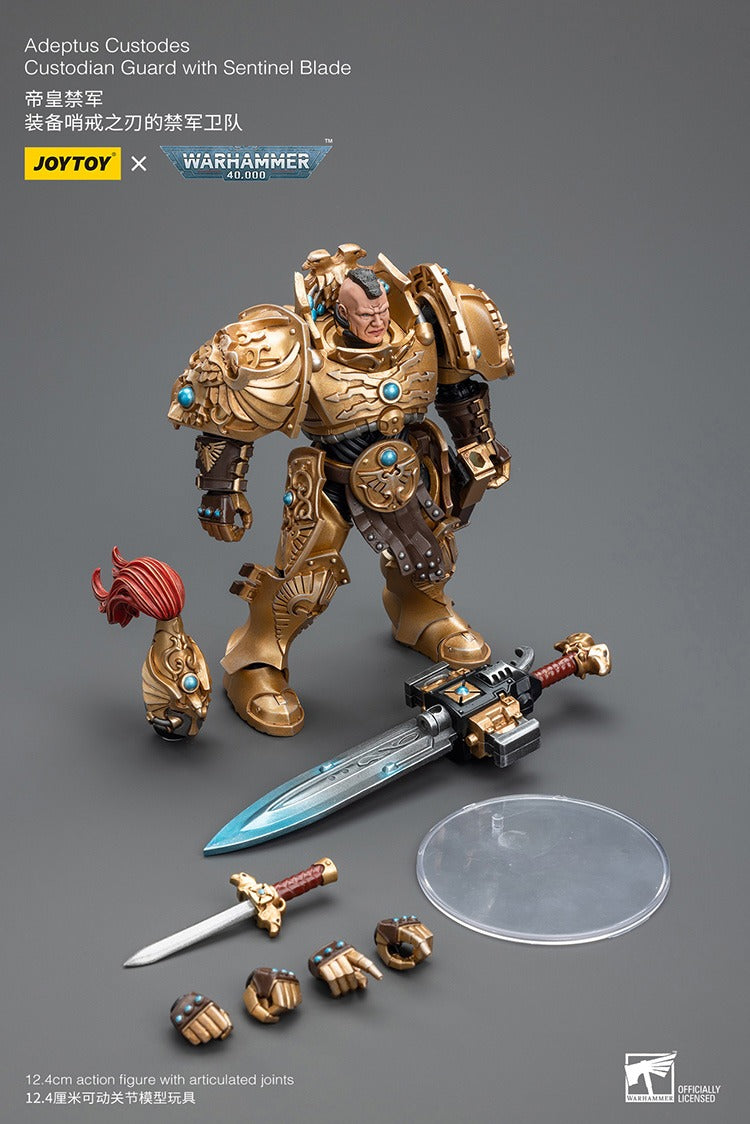 JOYTOY Warhammer 40K Adeptus Custodes Custodian Guard with Sentinel Blade