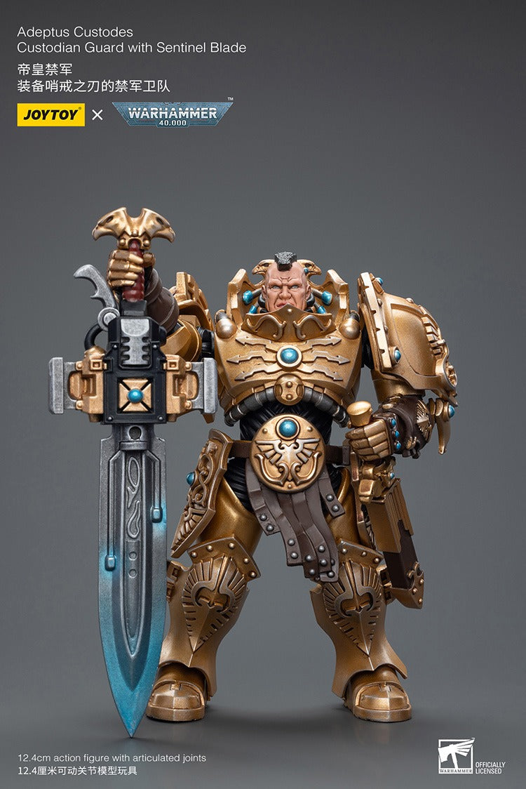 JOYTOY Warhammer 40K Adeptus Custodes Custodian Guard with Sentinel Blade