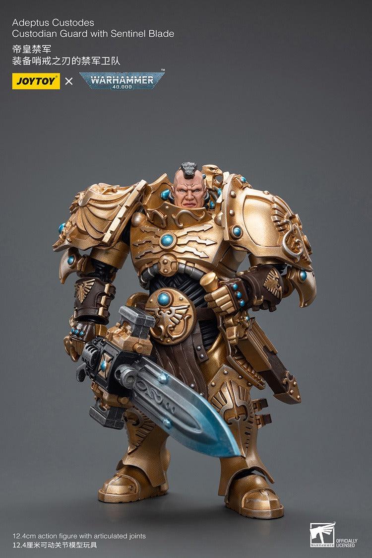 JOYTOY Warhammer 40K Adeptus Custodes Custodian Guard with Sentinel Blade