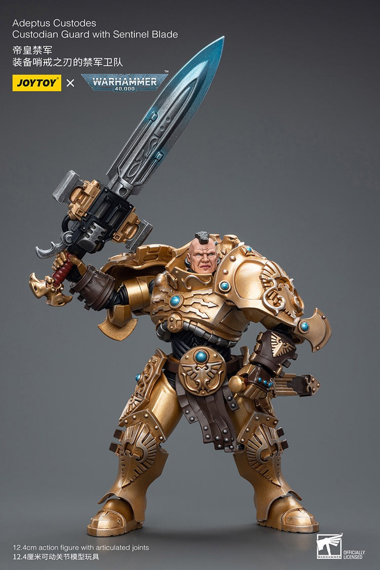 JOYTOY Warhammer 40K Adeptus Custodes Custodian Guard with Sentinel Blade