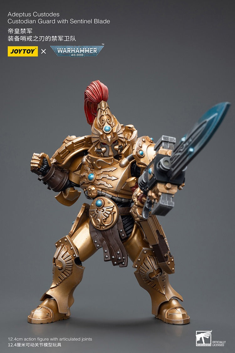 JOYTOY Warhammer 40K Adeptus Custodes Custodian Guard with Sentinel Blade