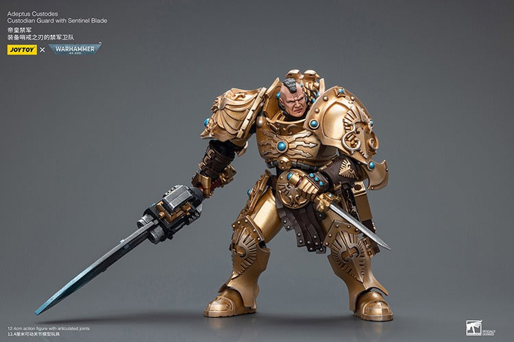 JOYTOY Warhammer 40K Adeptus Custodes Custodian Guard with Sentinel Blade