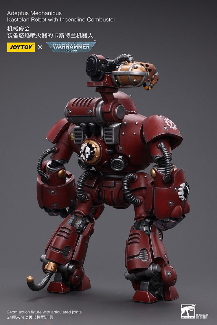 JOYTOY Warhammer 40K Adeptus Mechanicus Kastelan Robot with Incendine Combustor JT7738