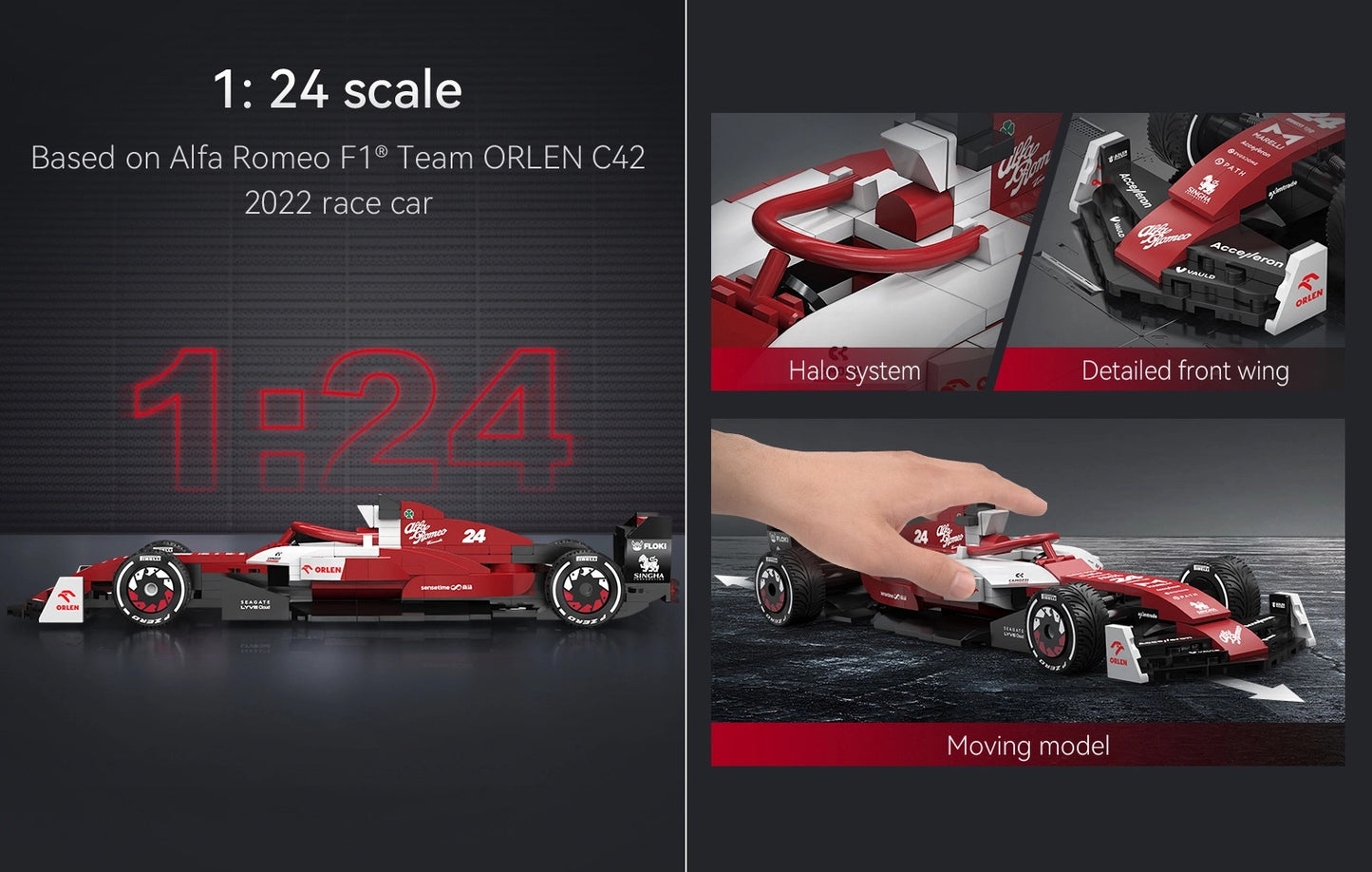 CaDA アルファロメオ F1 チーム ORLEN C42 1:24 C55026W