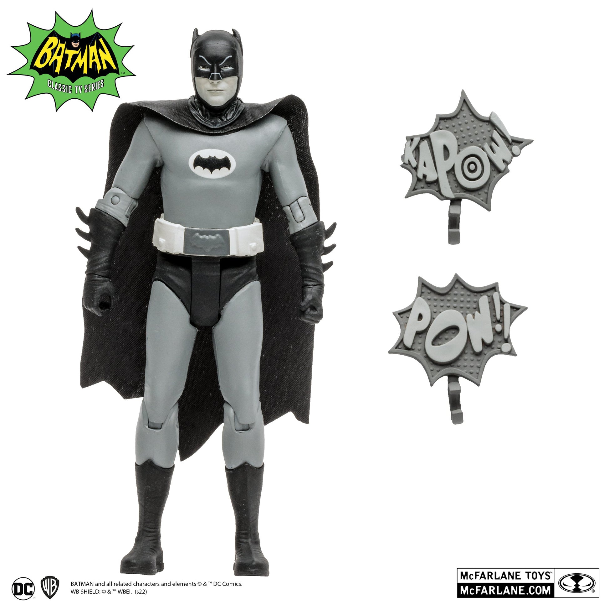 Mcfarlane Dc Retro Batman 66 6Inch Figure - Batman (Black & White Tv Variant) Comics