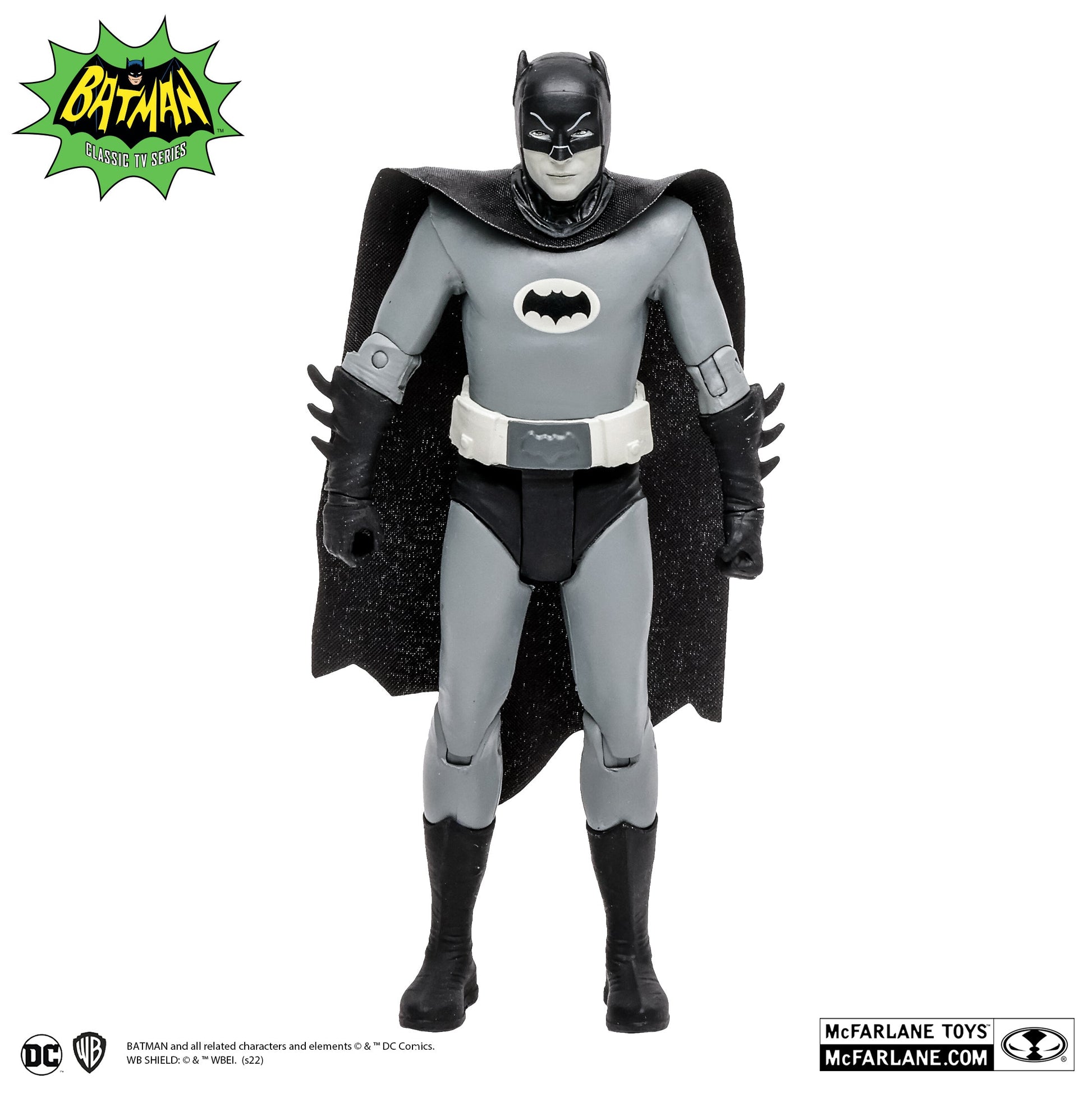 Mcfarlane Dc Retro Batman 66 6Inch Figure - Batman (Black & White Tv Variant) Comics