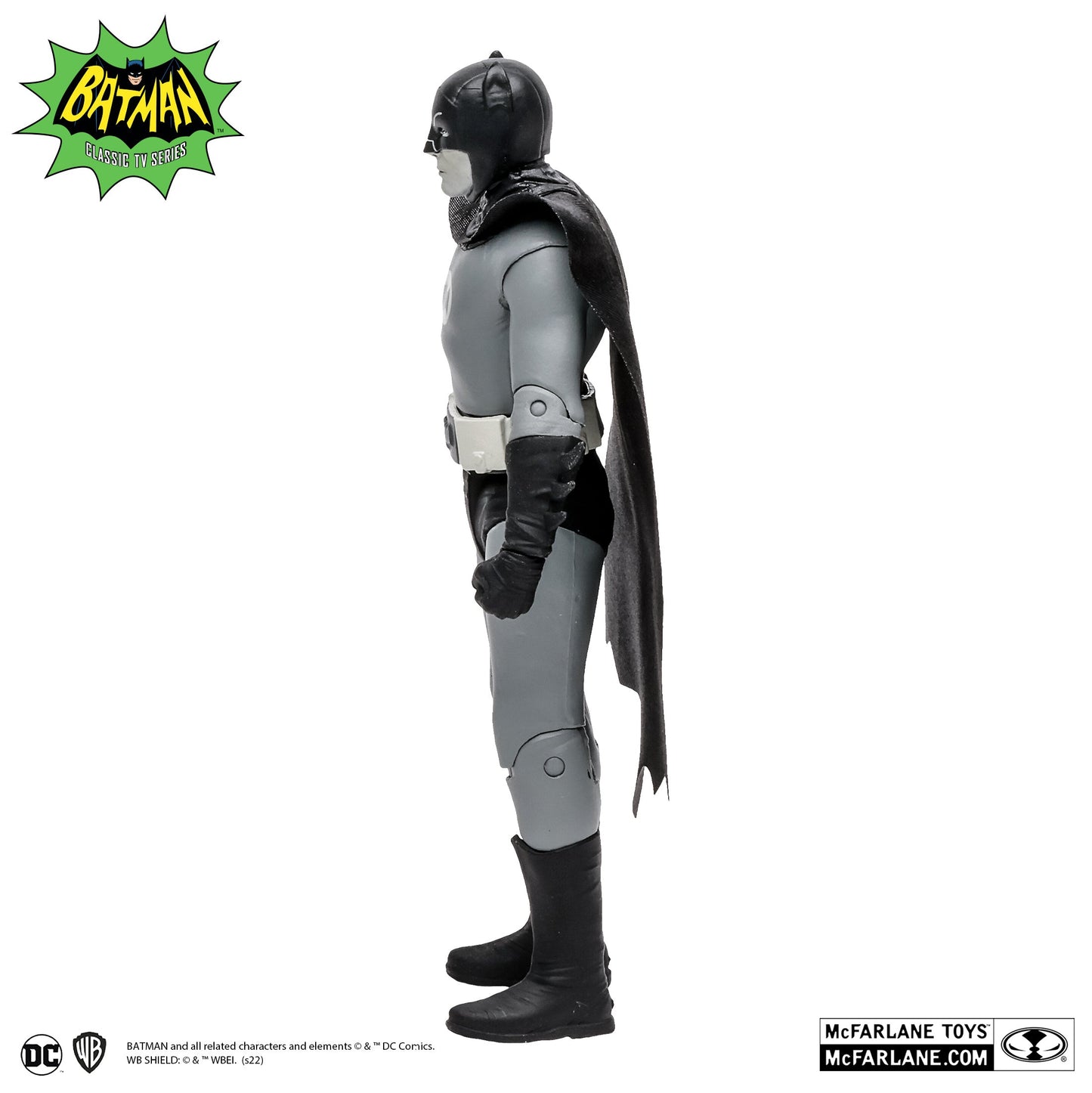 Mcfarlane Dc Retro Batman 66 6Inch Figure - Batman (Black & White Tv Variant) Comics