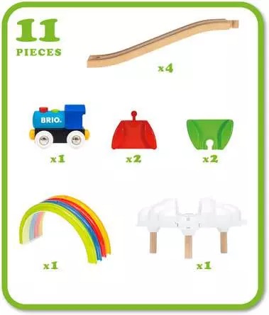 BRIO World My First Railway Light Up Rainbow Set