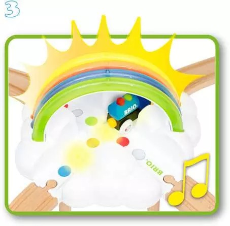 BRIO World My First Railway Light Up Rainbow Set