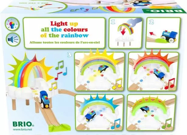 BRIO World My First Railway Light Up Rainbow Set