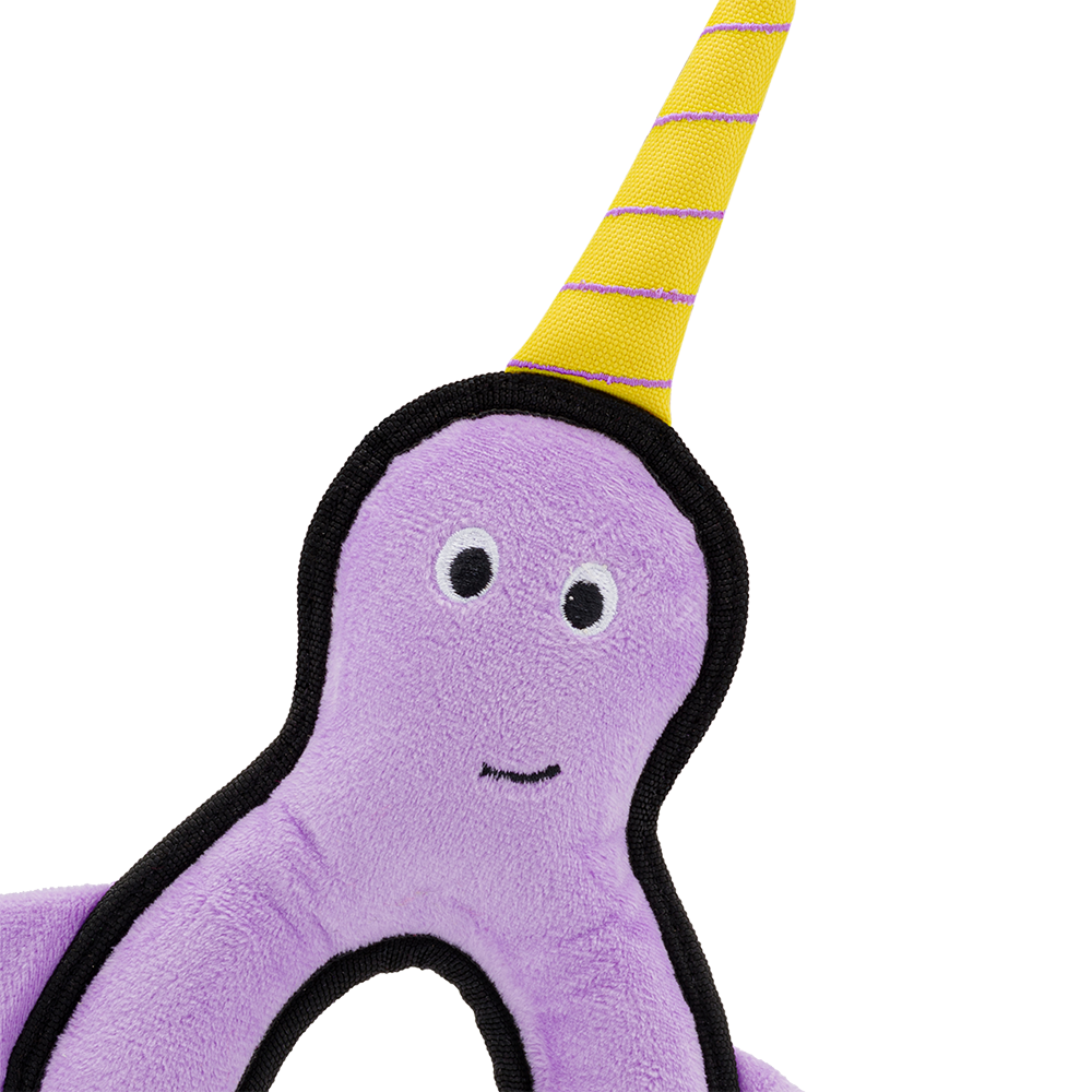 Beco Dog Toy, Narwhal | Floats, Squeaks, Sustainable Material