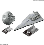 Set Kit Model Skala Star Wars Death Star II 1/2.700.000 &amp; Penghancur Bintang 1/14.500 Skala