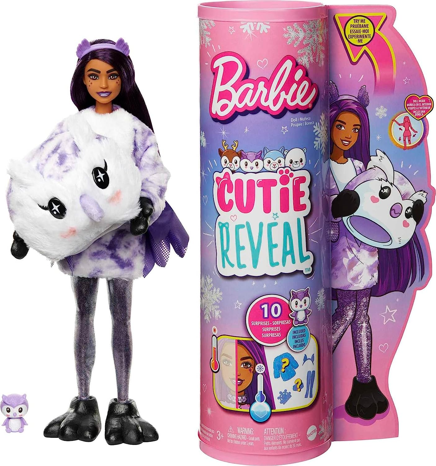 Barbie Cutie Reveal Fantasy Series Doll with Owl Plush Costume