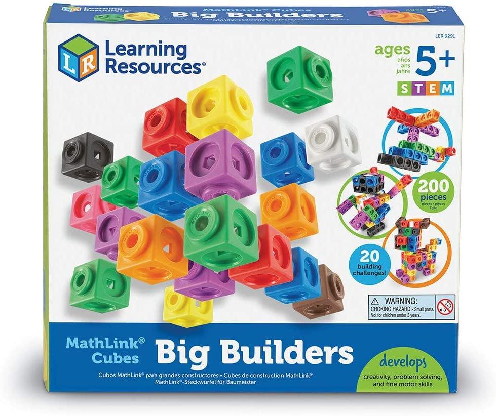 Learning Resources Mathlink Cube Big Builder (200 Pieces)