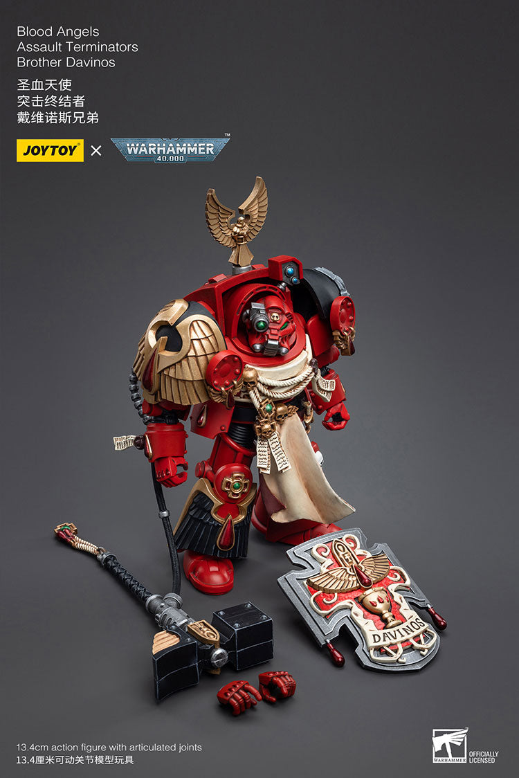 JOYTOY Warhammer 40K Blood Angels Assault Terminators Brother Davinos