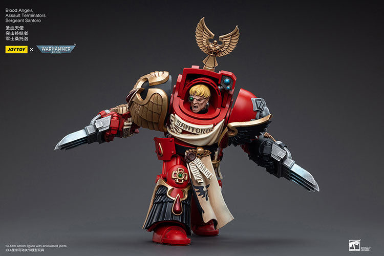 JOYTOY Warhammer 40K Blood Angels Assault Terminators Sergeant Santoro