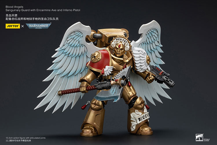 Blood AngelsSanguinary Guard with Encarmine Axe and Inferno Pistol JT7172