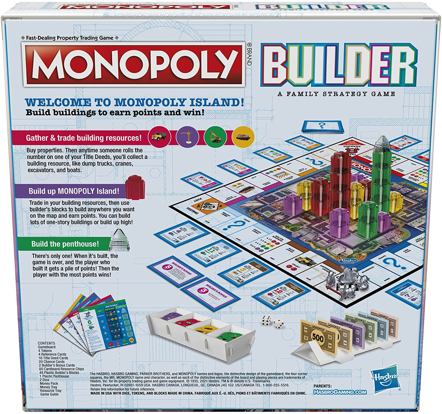 Monopoly Builder Board Game Hasbro Gaming