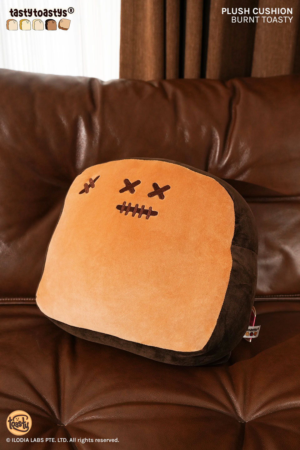 Burnt Toasty 12" Plush Cushion