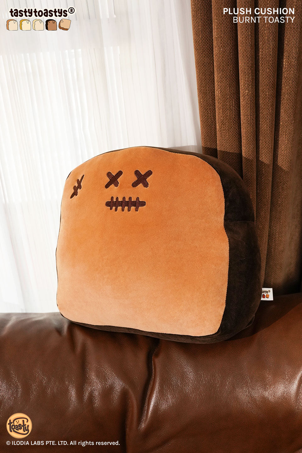Burnt Toasty 12" Plush Cushion