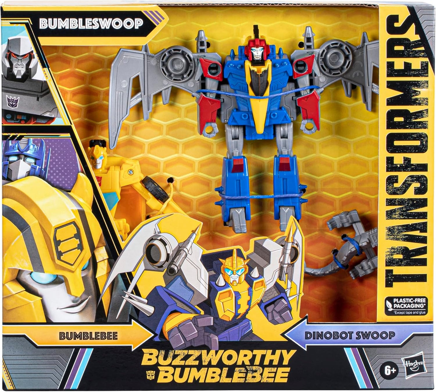 Transformers Buzzworthy Bumblebee Dino Combiner Bumbleswoop