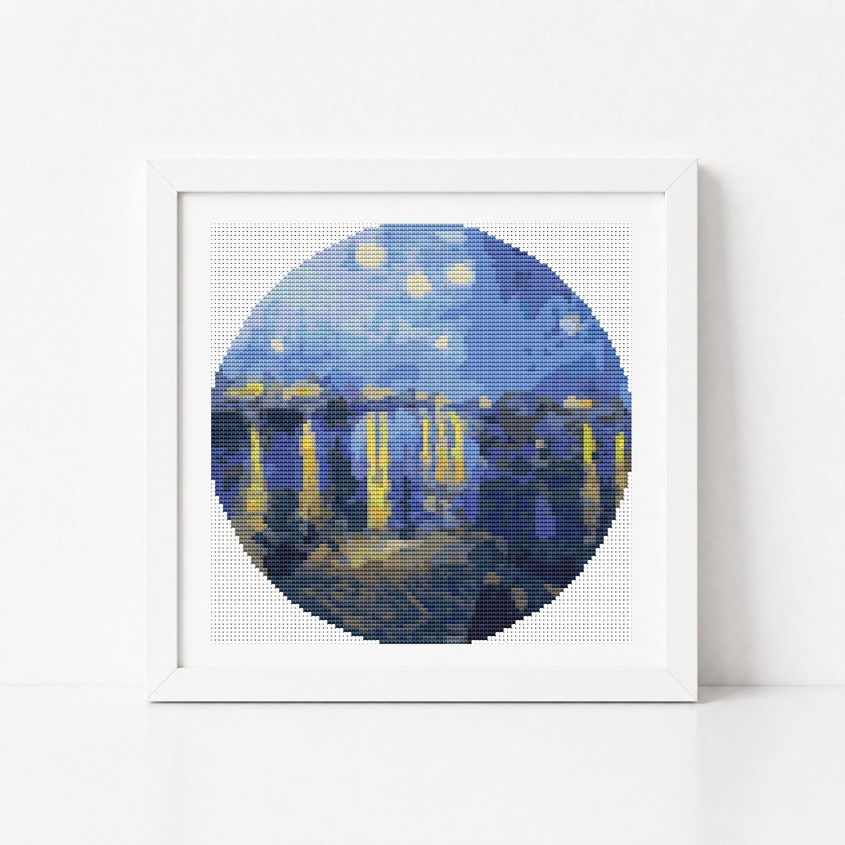 Starry Night over the Rhone Circular Cross Stitch Kit