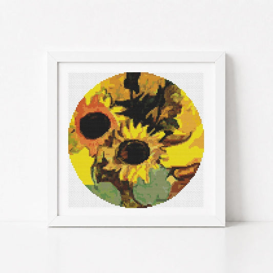 The Sunflowers Circular Cross Stitch Kit