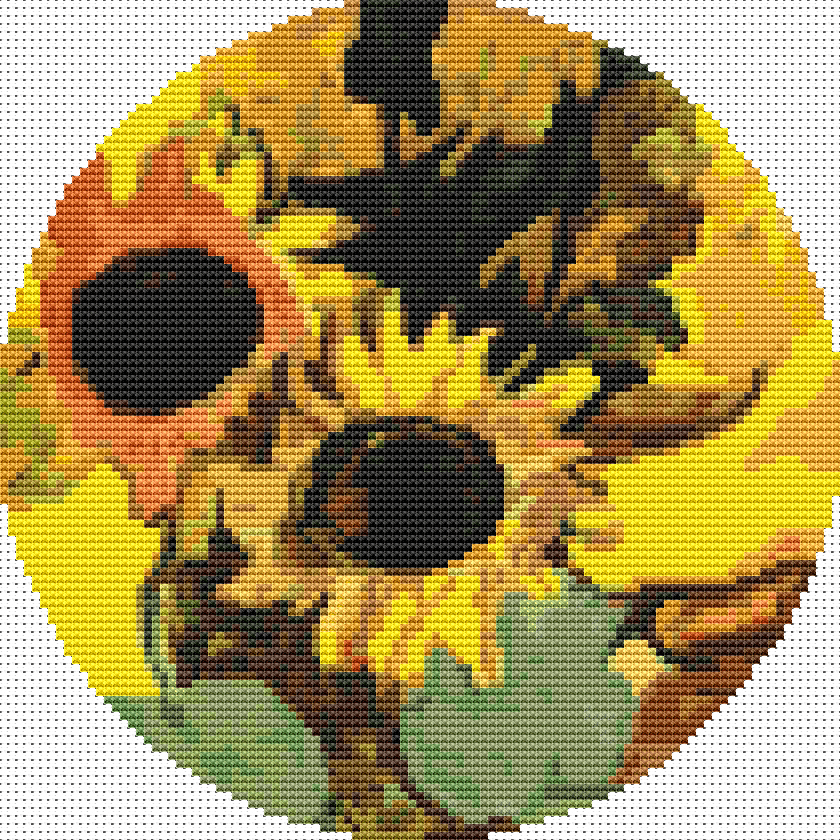 The Sunflowers Circular Cross Stitch Kit