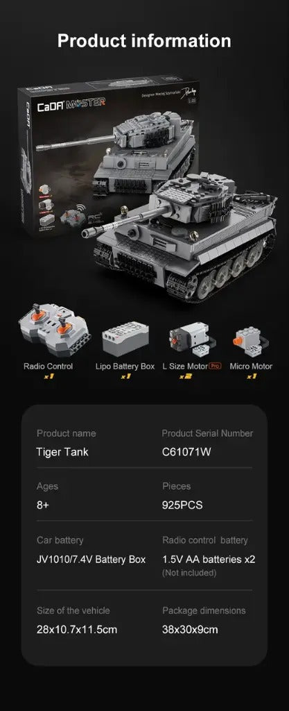 CaDA Tiger Tank C61071W 1:35