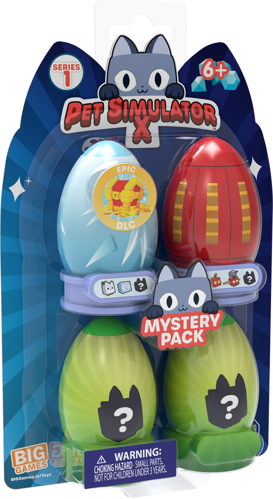 Big games Pet Simulator X Series 1 2 Pk Pack Mystery Egg