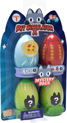 Pet Simulator X Mystery 4 Pieces Pack (Series 1) - Assorted