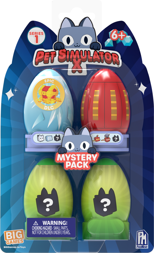Pet Simulator X Mystery Treasure Plush, Assorted - Soft Toys
