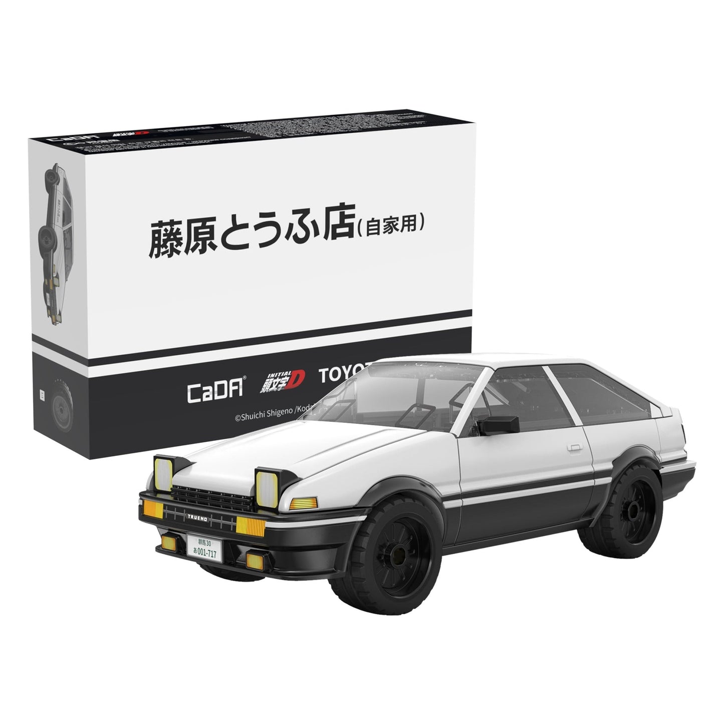 CaDA 頭文字D 1:35 トヨタ トレノ AE86 C55018W 