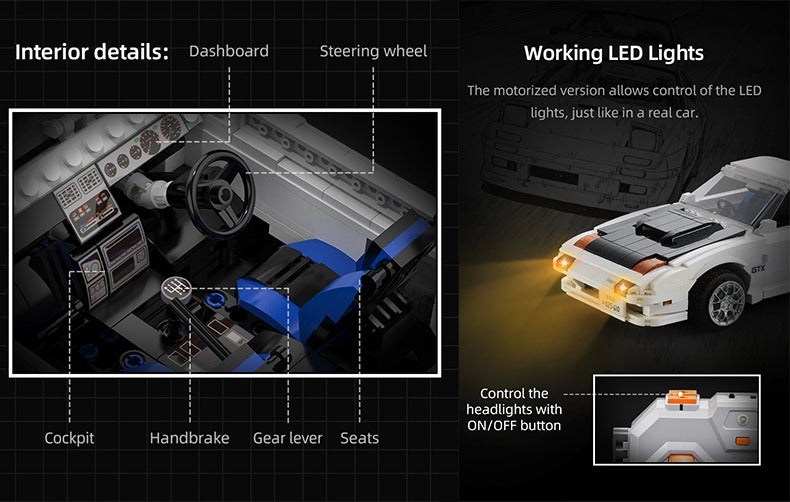 CaDA 頭文字D 1:12 マツダ RX-7 FC3S C61022W - 非電動