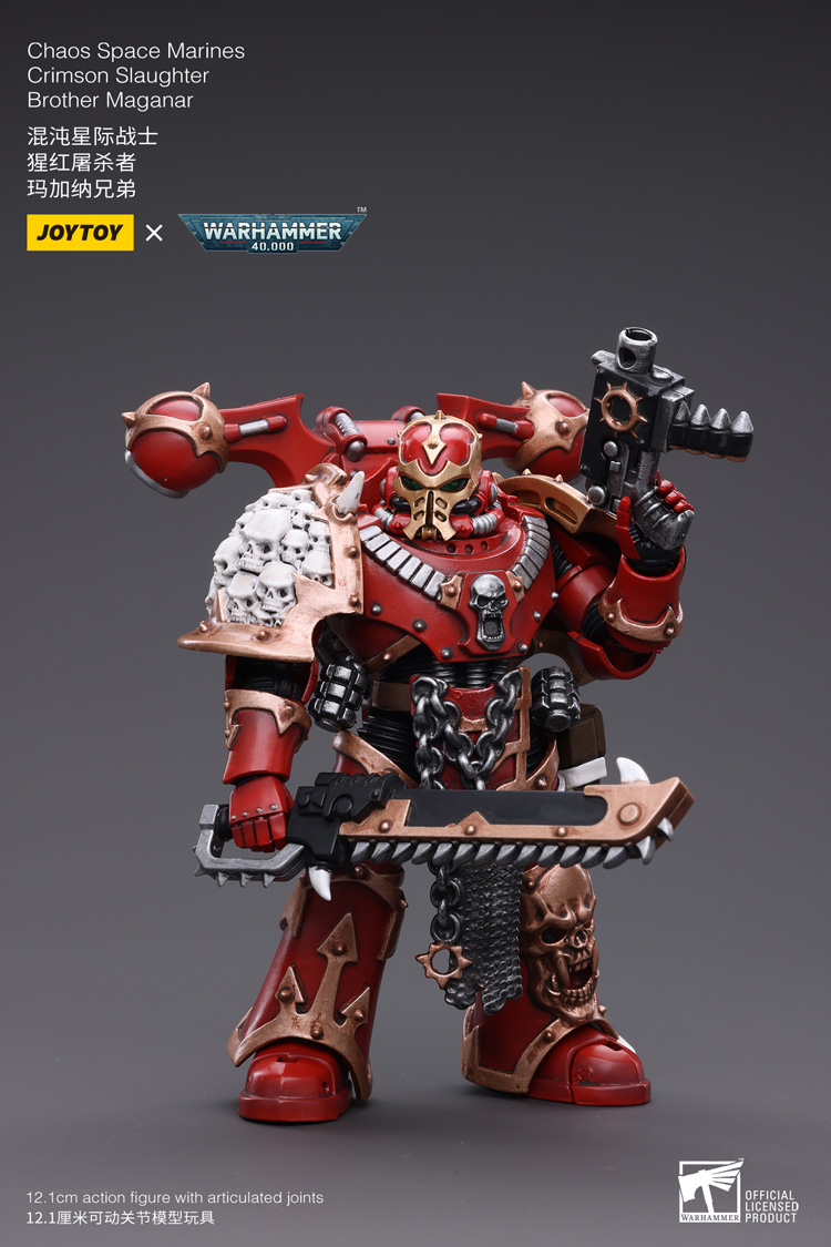 Joytoy Warhammer 40K Chaos Space Marines Crimson Slaughter Brother Maganar Warhammer