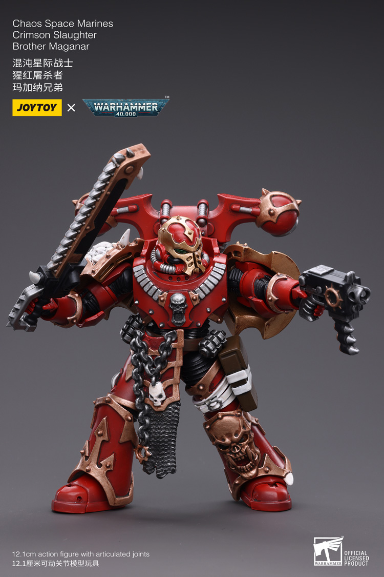 Joytoy Warhammer 40K Chaos Space Marines Crimson Slaughter Brother Maganar Warhammer