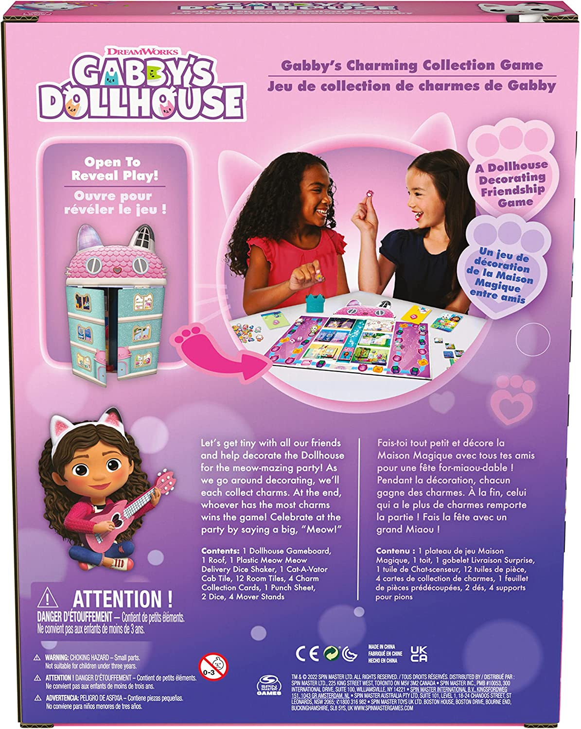 Gabbys Dollhouse Charming Collection Game Board