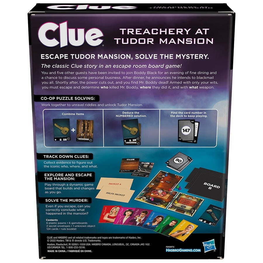 Clue Treachery at Tudor Mansion