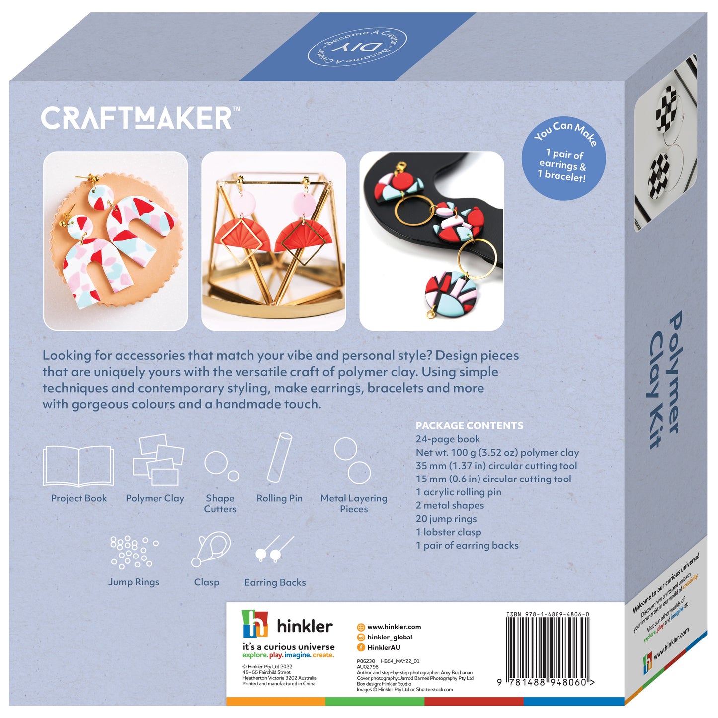 Hinkler Craft Maker Polymer Clay Jewellery Kit