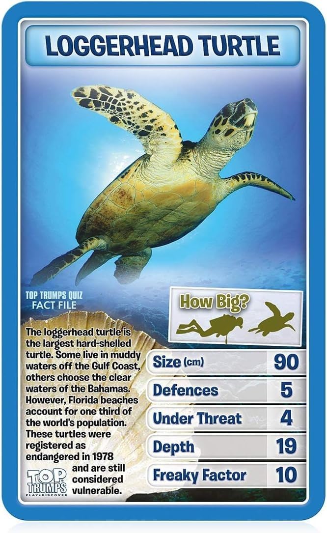 Top Trumps Creatures of The Deep Card Game