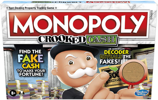 Monopoly Crooked Cash Board Game Hasbro Gaming