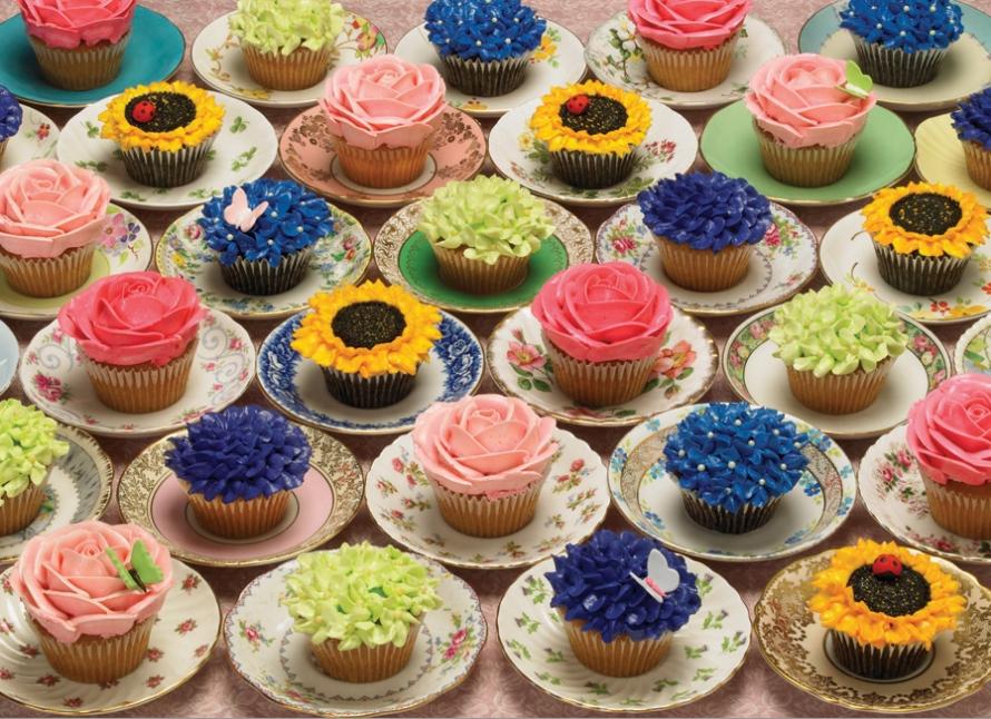 Cobble Hill Cupcakes And Saucers 1000 Piece Jigsaw Puzzle