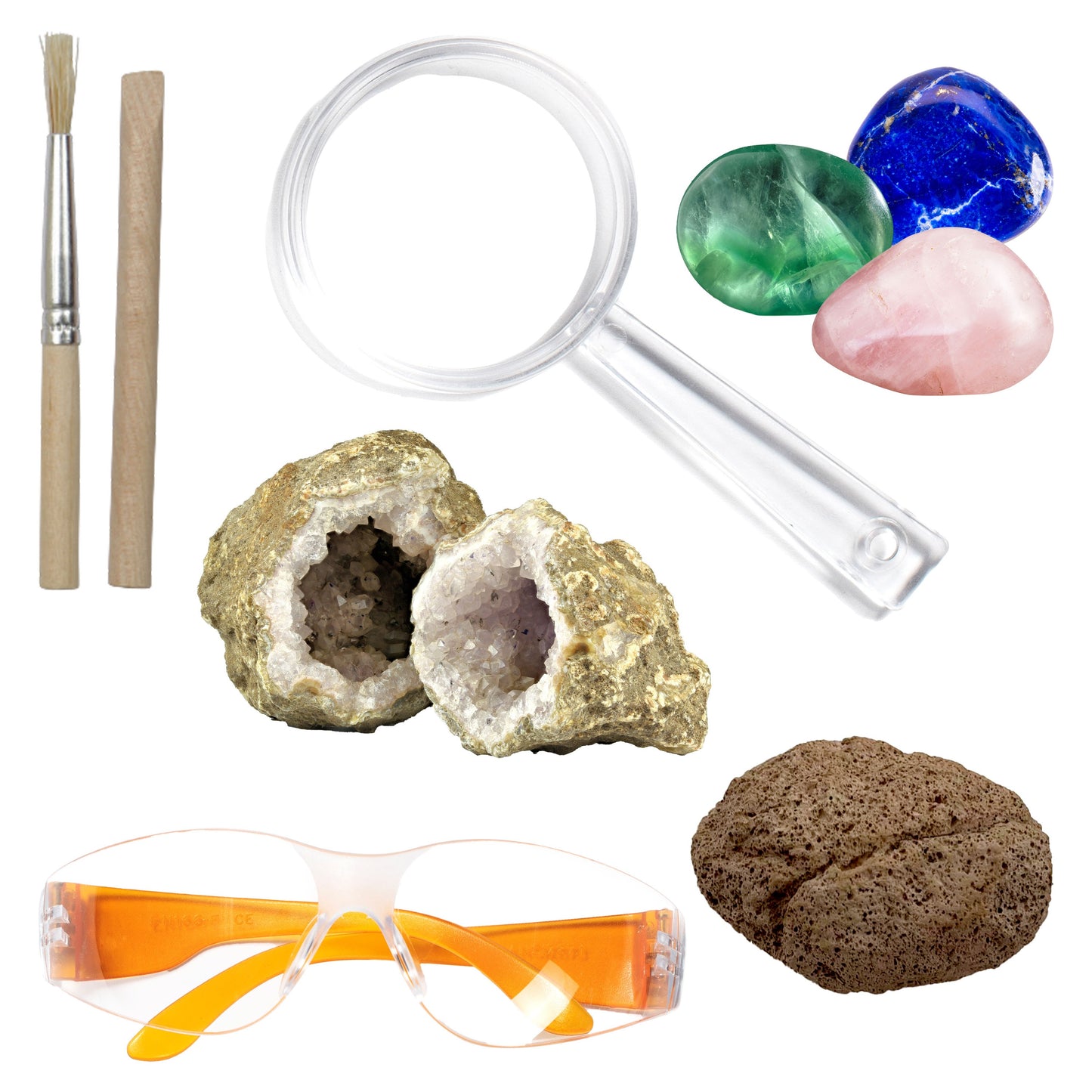 Hinkler Curious Universe Dig & Smash Geodes Kit