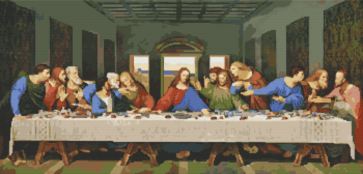 The Last Supper Cross Stitch Kit