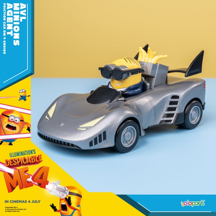 Yolopark Despicable Me 4 - AVL Minions Agent - Friction Powered Car