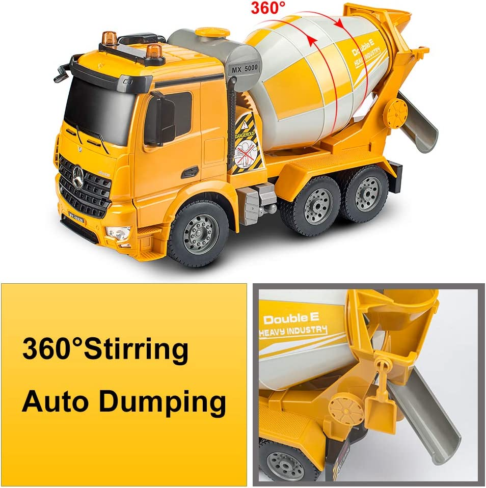 Double E Licensed Mercedes-Benz Rc Concrete Mixer 1/20 Scale E528-003