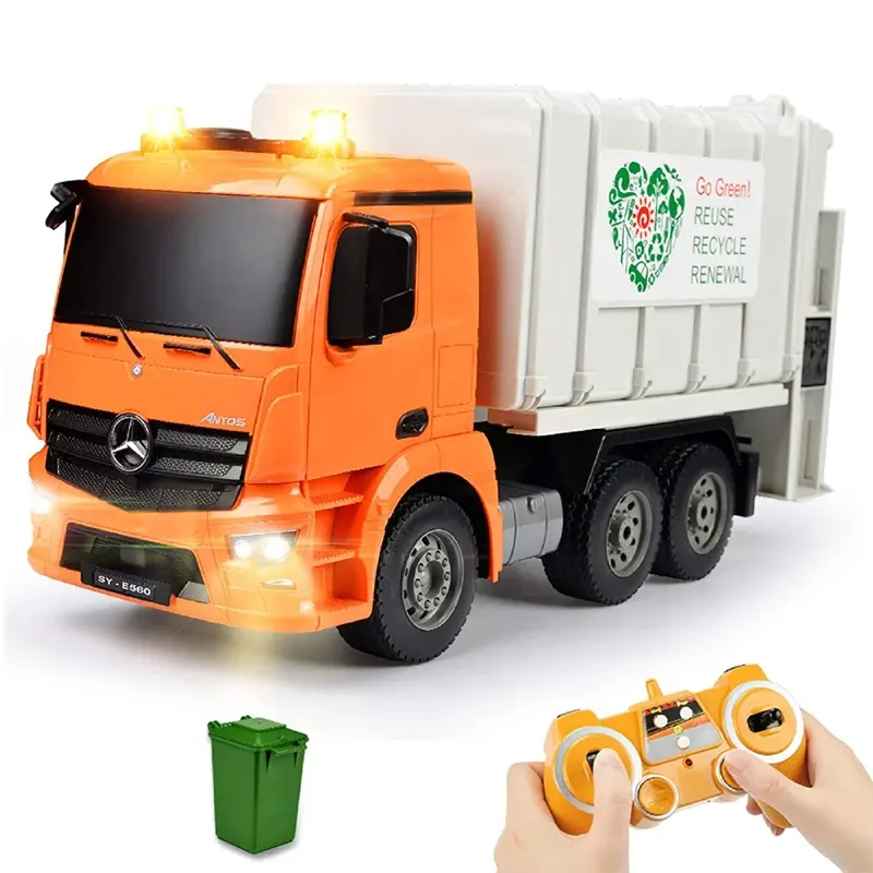 Double E Licensed Mercedes Benz Antos Garbage Truck 1/20 Scale E560-003