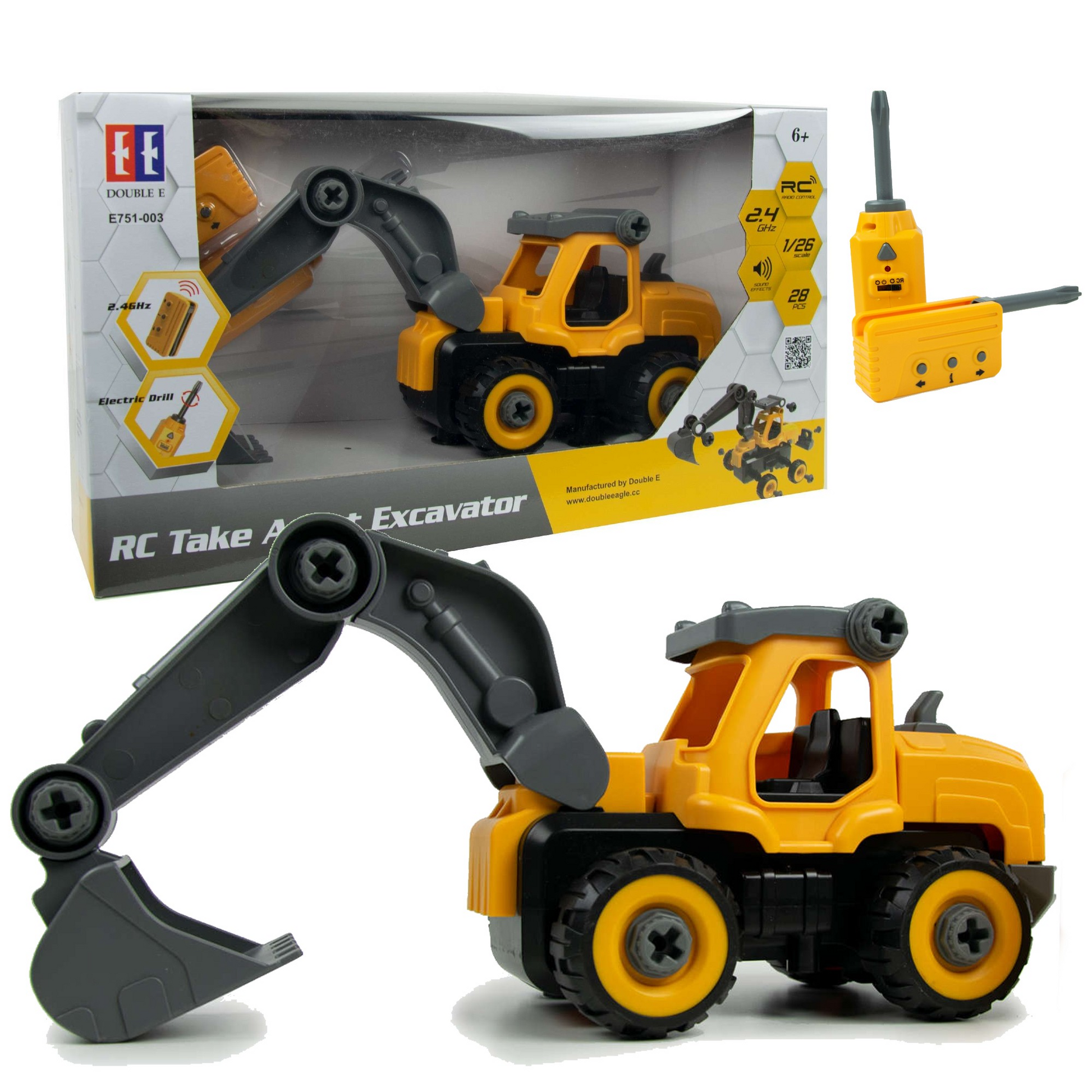 Double E Rc Take Apart Excavator 1/26 Scale E751-003