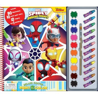 Deluxe Poster Paint & Colour Marvel Spidey and his Amazing Friends