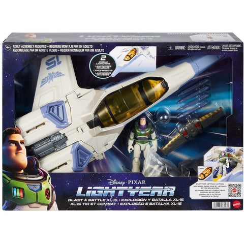 Disney And Pixar Lightyear Toy Vehicle Blast Battle Xl-15 Spaceship Story